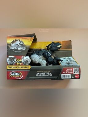 Jurassic World Transforming Dinosaur Indoraptor & Brachiosaurus NEW 6+